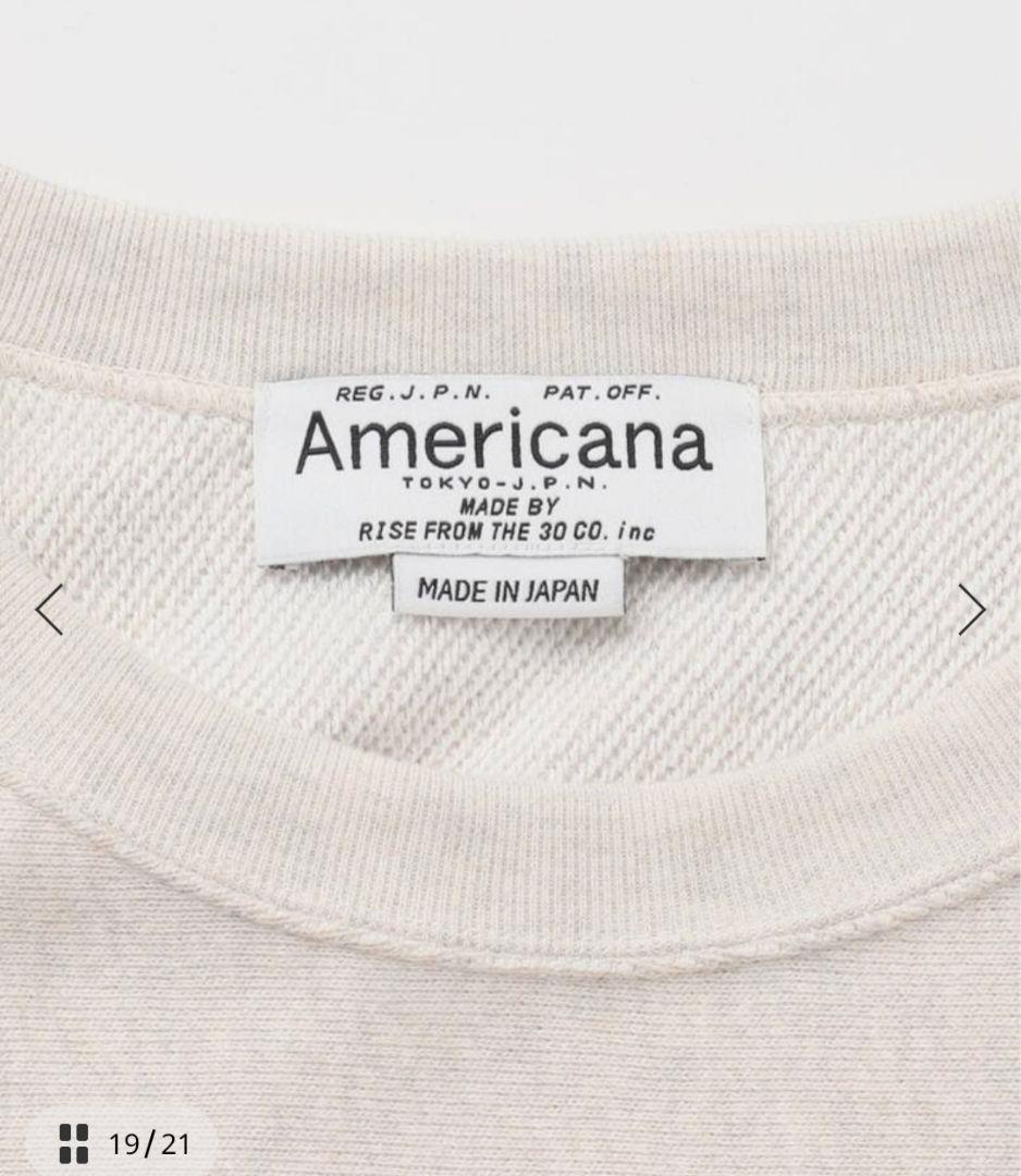 【AMERICANA】別注AMEY emblem C/N PULLOVER