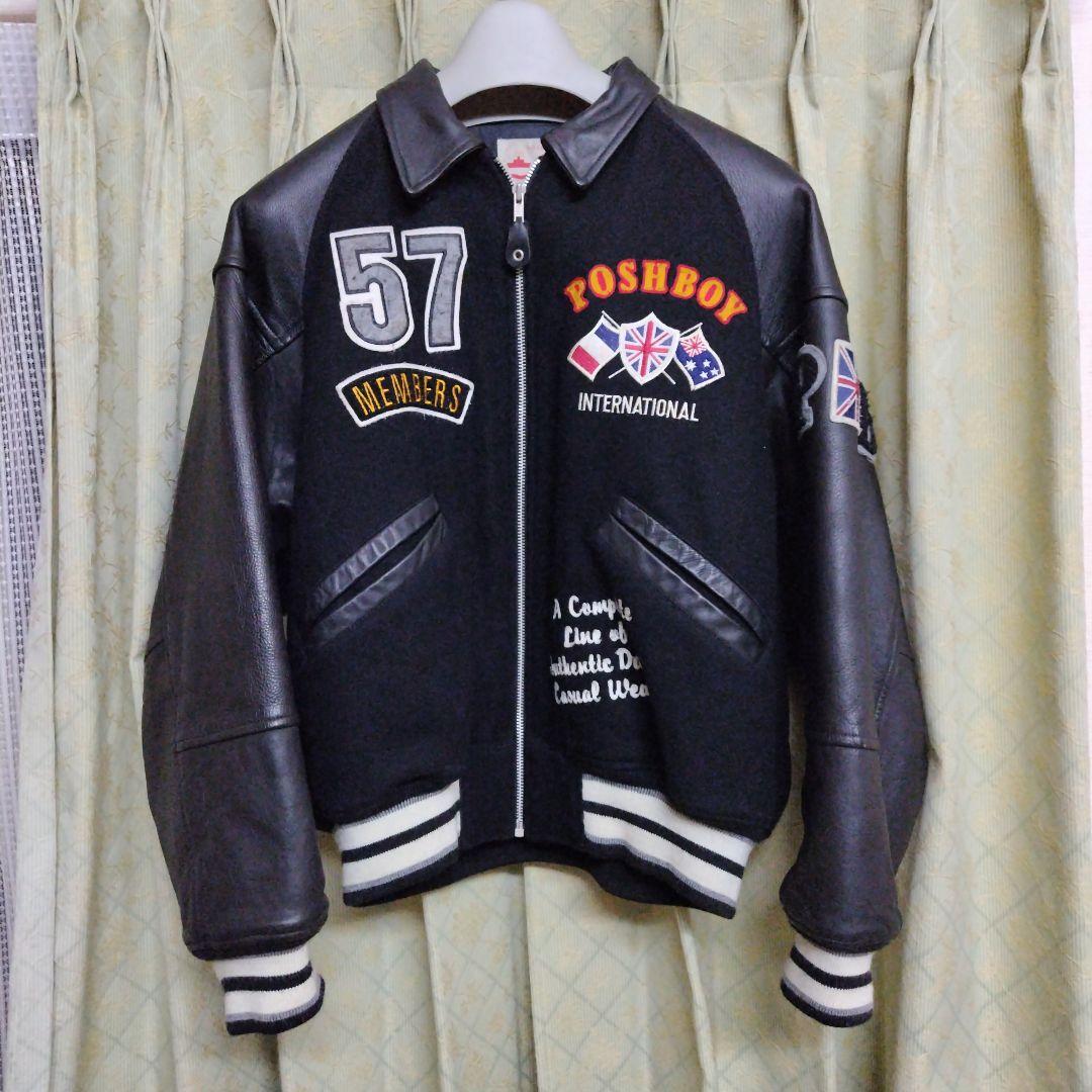 再値下げ！【美品】希少 POSHBOY スタジャン 袖本革