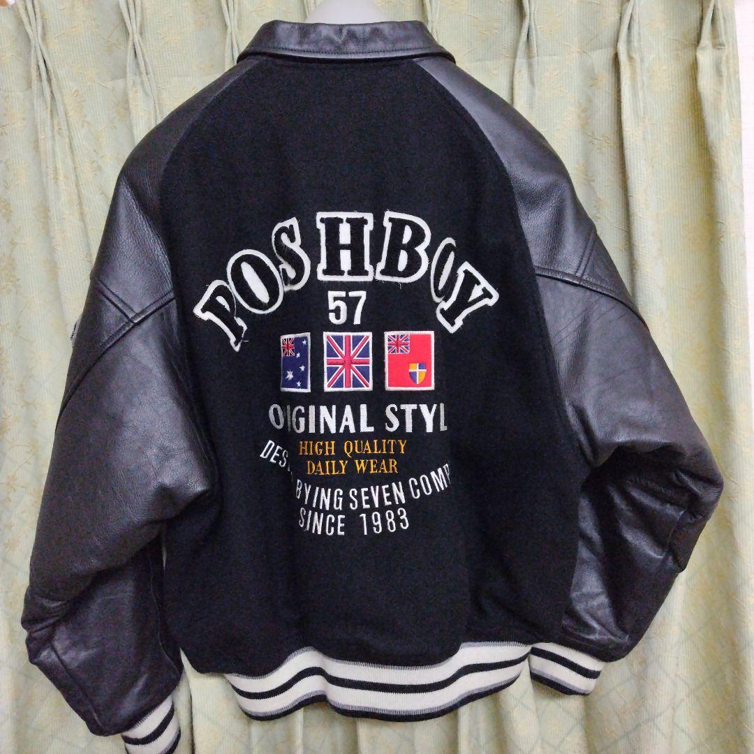 再値下げ！【美品】希少 POSHBOY スタジャン 袖本革