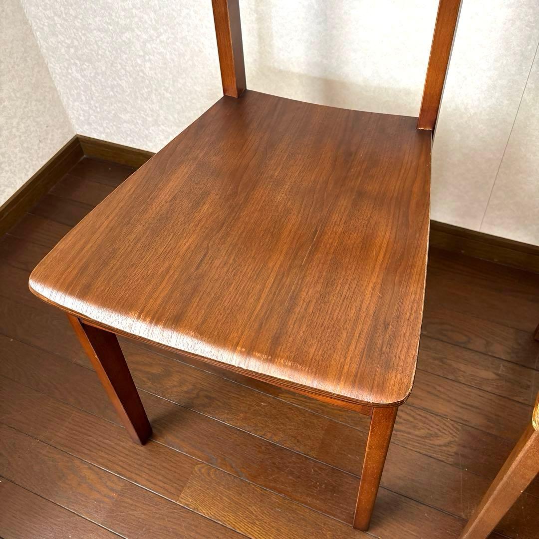 【良品】NOCE ダイニングチェア ベントウッド アンティーク調 2脚セット ①