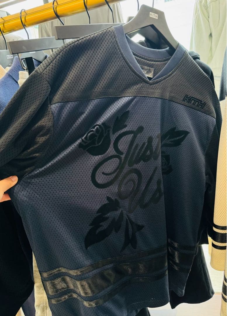 KITH 25FWメッシュ 七分袖カットソー S