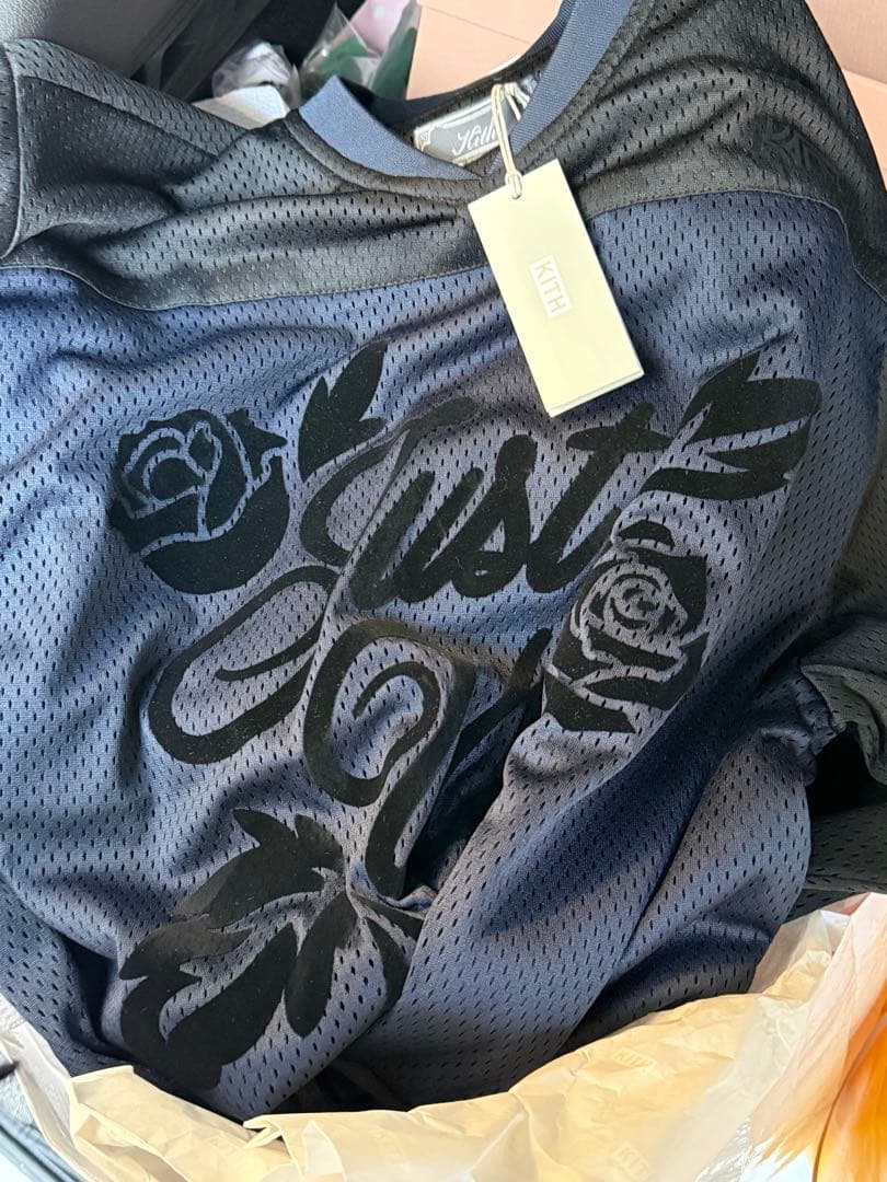 KITH 25FWメッシュ 七分袖カットソー S