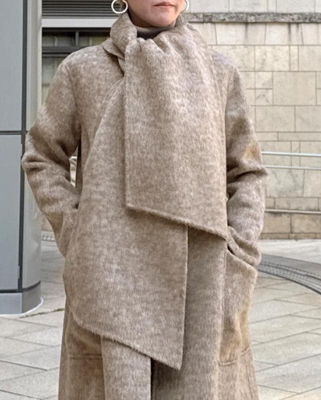 ★新品タグ付き★2025年新作 JENNE ジェンヌ リバーウールシルクコート