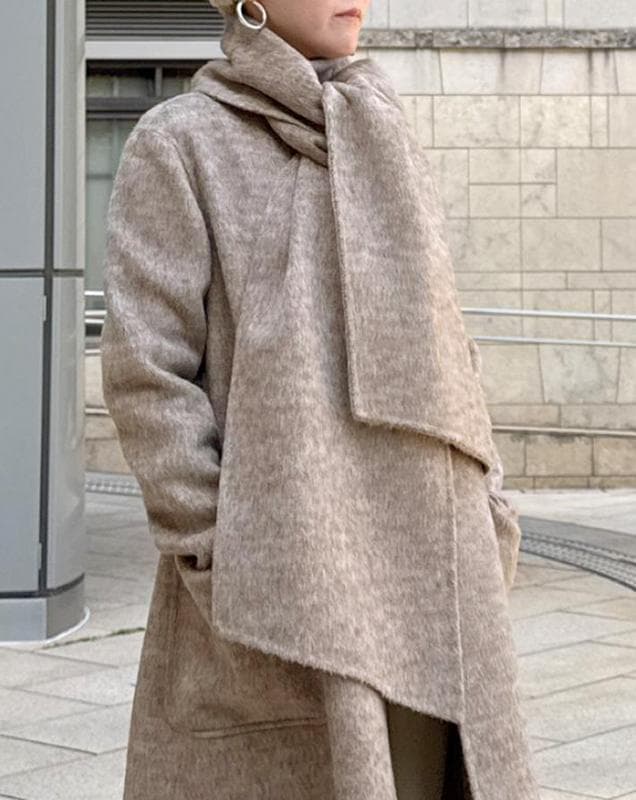 ★新品タグ付き★2025年新作 JENNE ジェンヌ リバーウールシルクコート