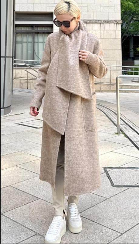 ★新品タグ付き★2025年新作 JENNE ジェンヌ リバーウールシルクコート