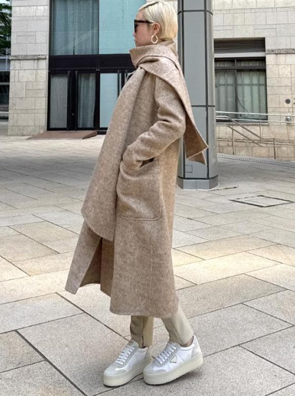 ★新品タグ付き★2025年新作 JENNE ジェンヌ リバーウールシルクコート