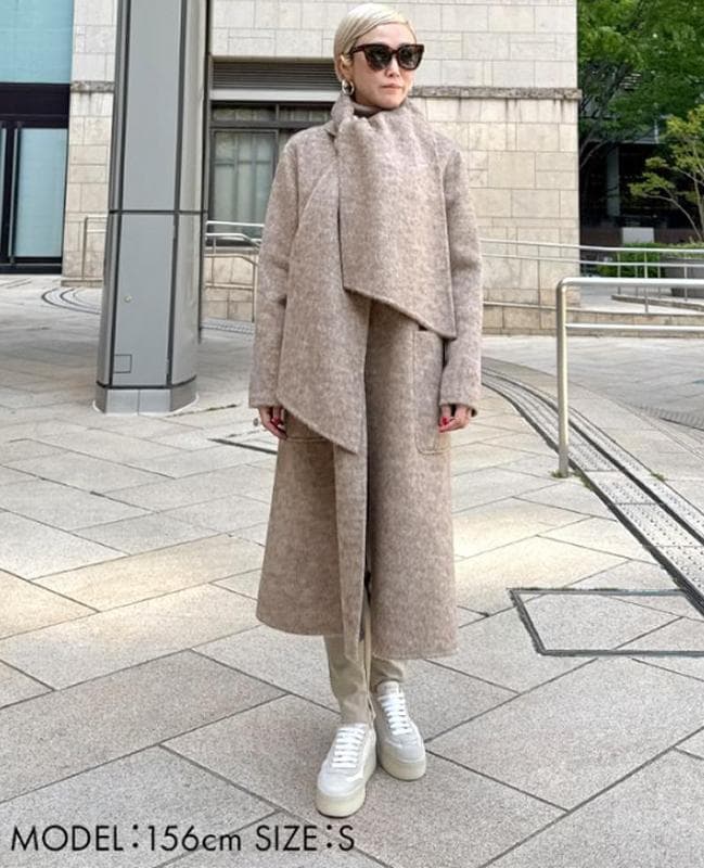 ★新品タグ付き★2025年新作 JENNE ジェンヌ リバーウールシルクコート