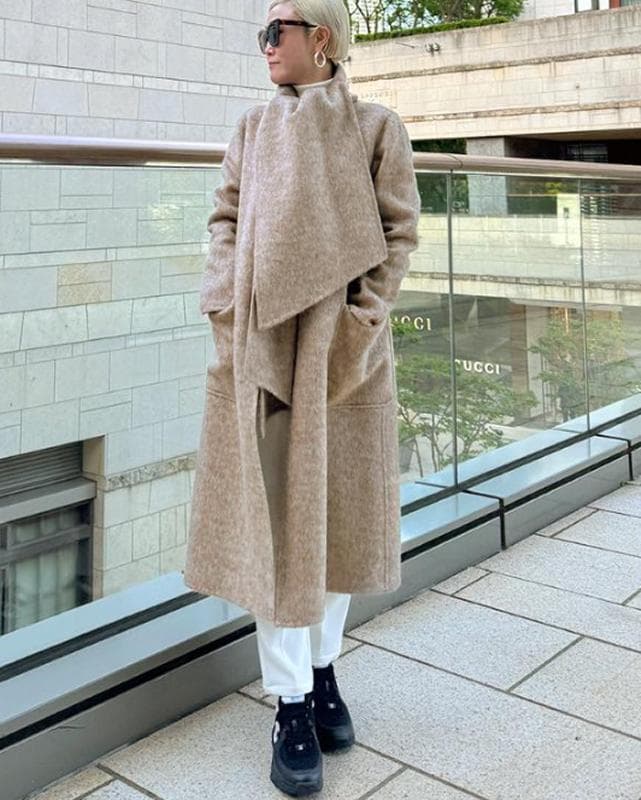 ★新品タグ付き★2025年新作 JENNE ジェンヌ リバーウールシルクコート