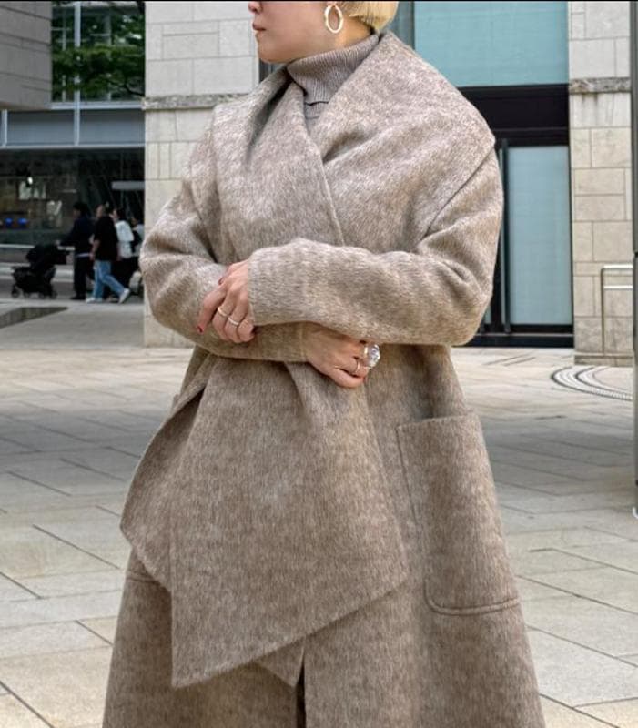 ★新品タグ付き★2025年新作 JENNE ジェンヌ リバーウールシルクコート