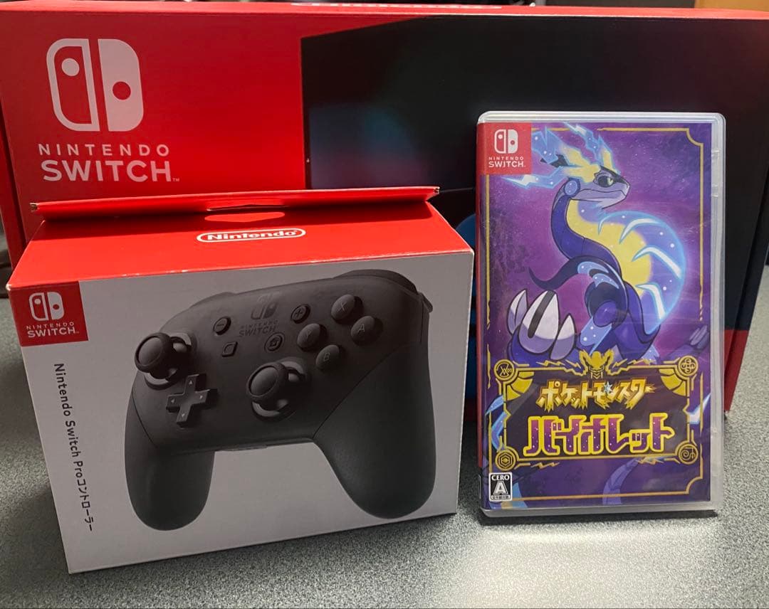 Switch 本体　Proコントローラー　ポケットモンスターバイオレット　ケース