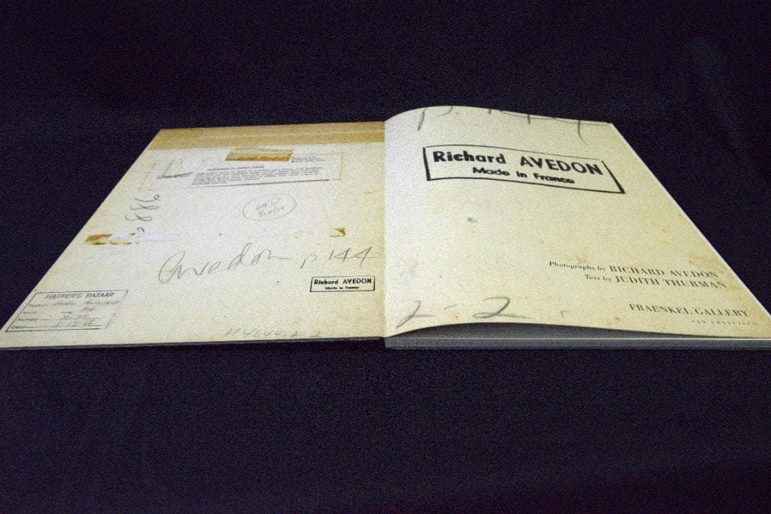 【Made in France】リチャード・アヴェドン　★★大幅に値下げしました