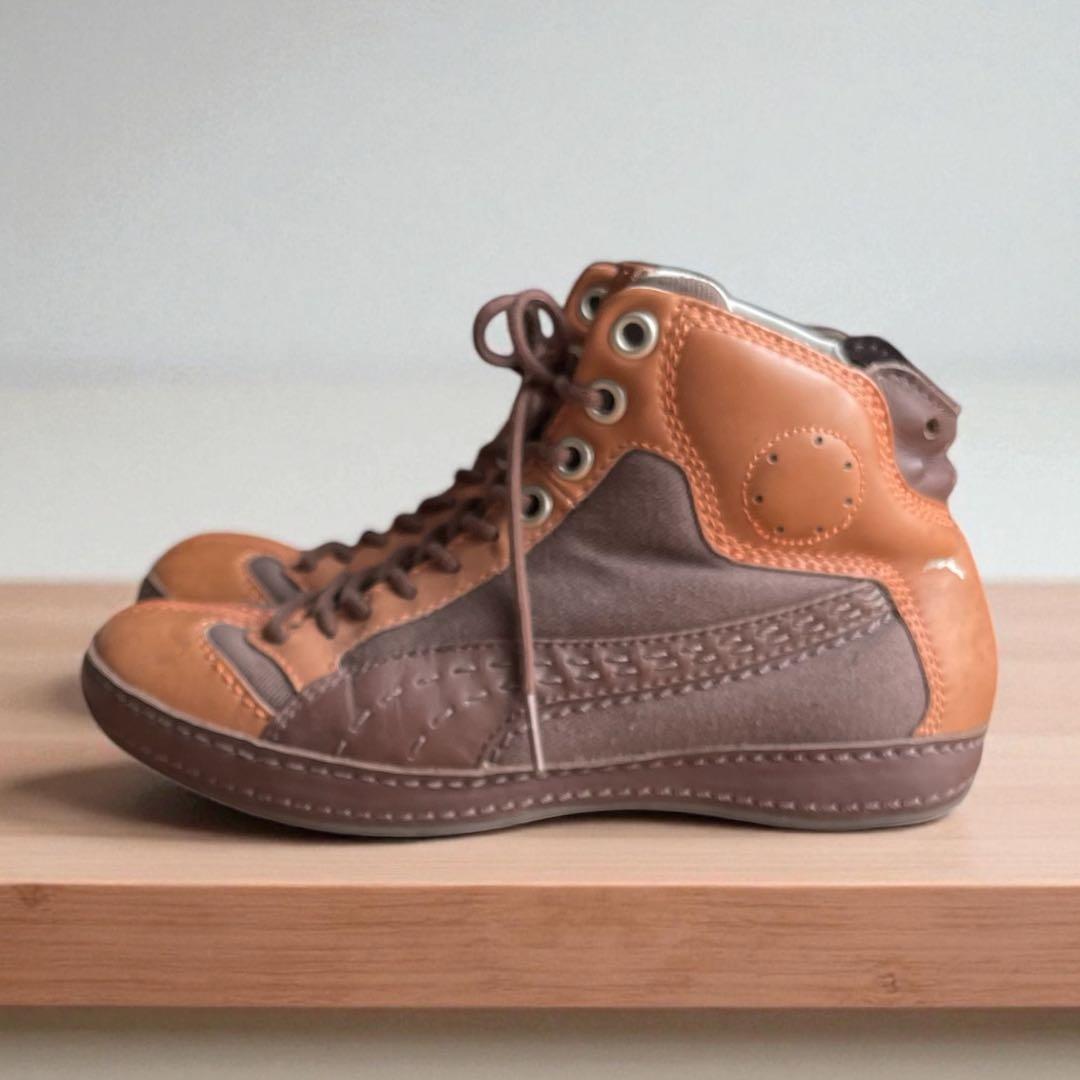 PUMA 2005 テイヤス レトロ ハイカットスニーカー 本革 24.5 希少