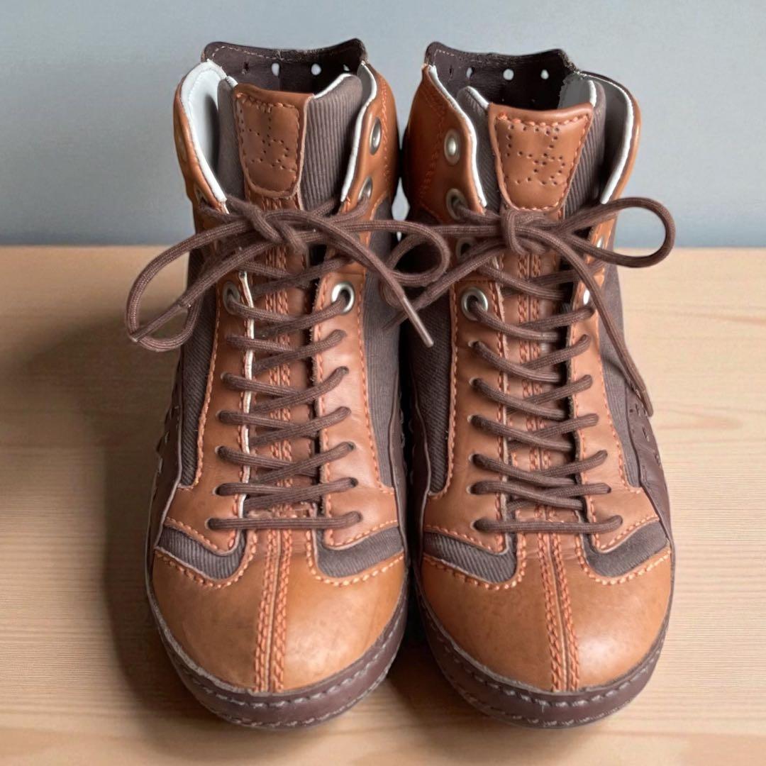 PUMA 2005 テイヤス レトロ ハイカットスニーカー 本革 24.5 希少