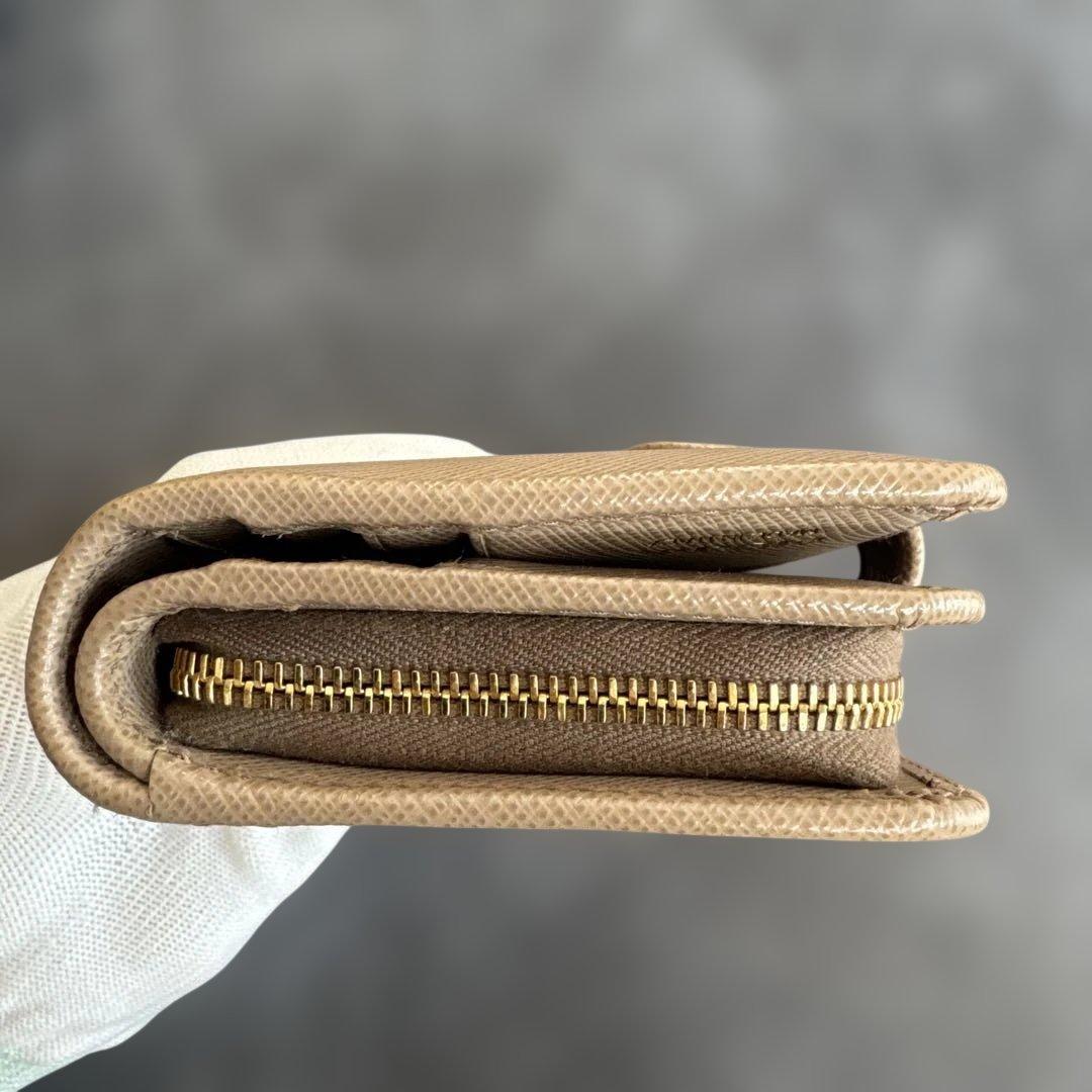 PRADA 1ML018 SAFFIANO Triang Cammeo 財布