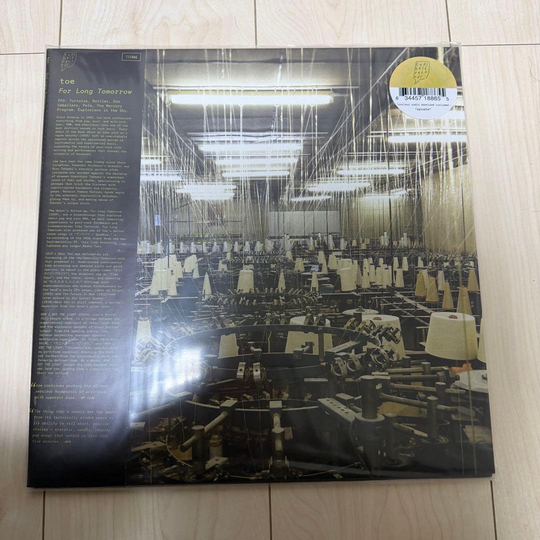 toe - For Long Tomorrow　アナログレコード　新品未開封