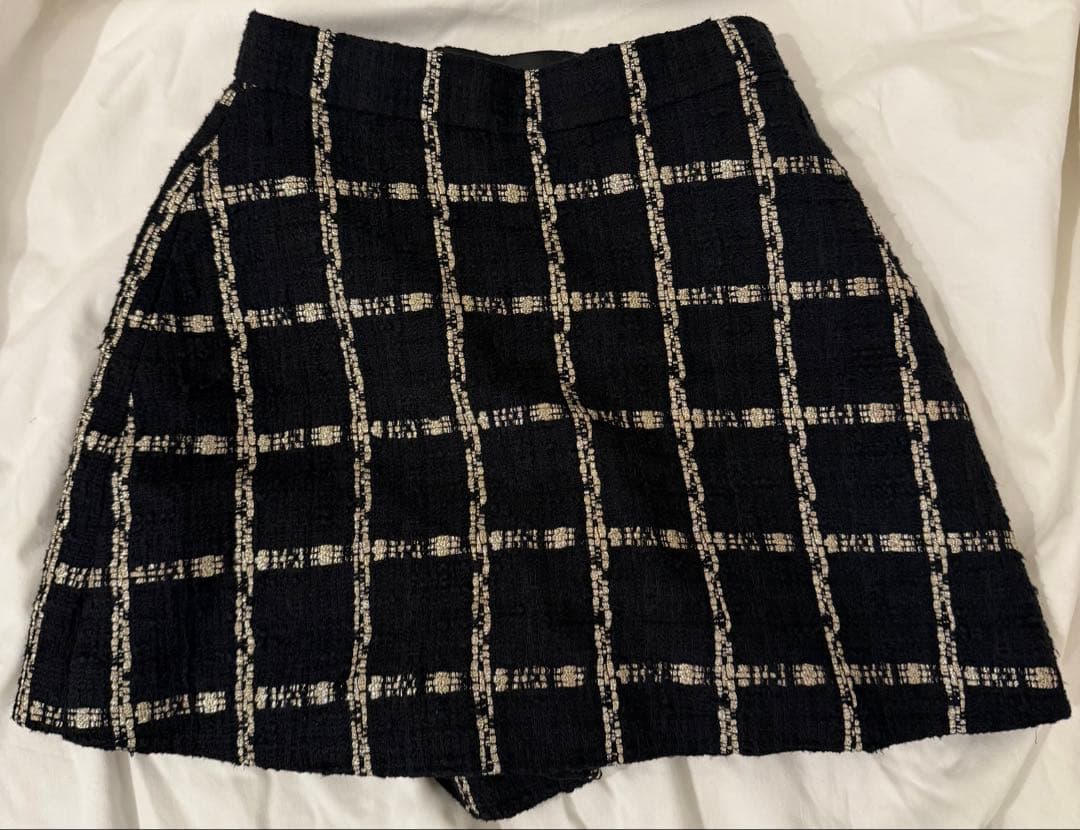 ♡ sheller メタリックツイードキュロット M ♡