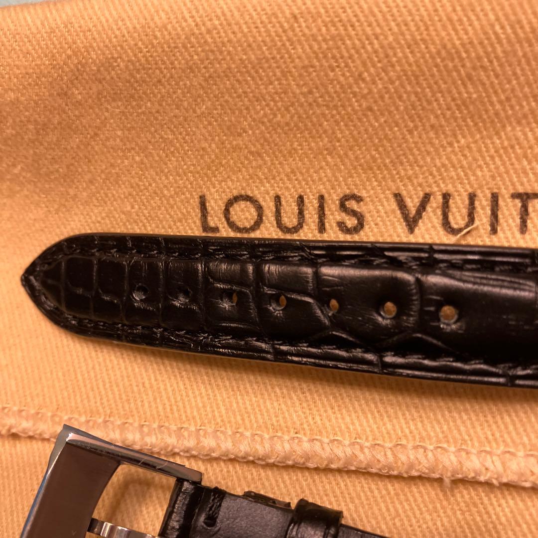 新品未使用　LOUIS VUITTON レザーベルト 本革 アリゲーター 黒
