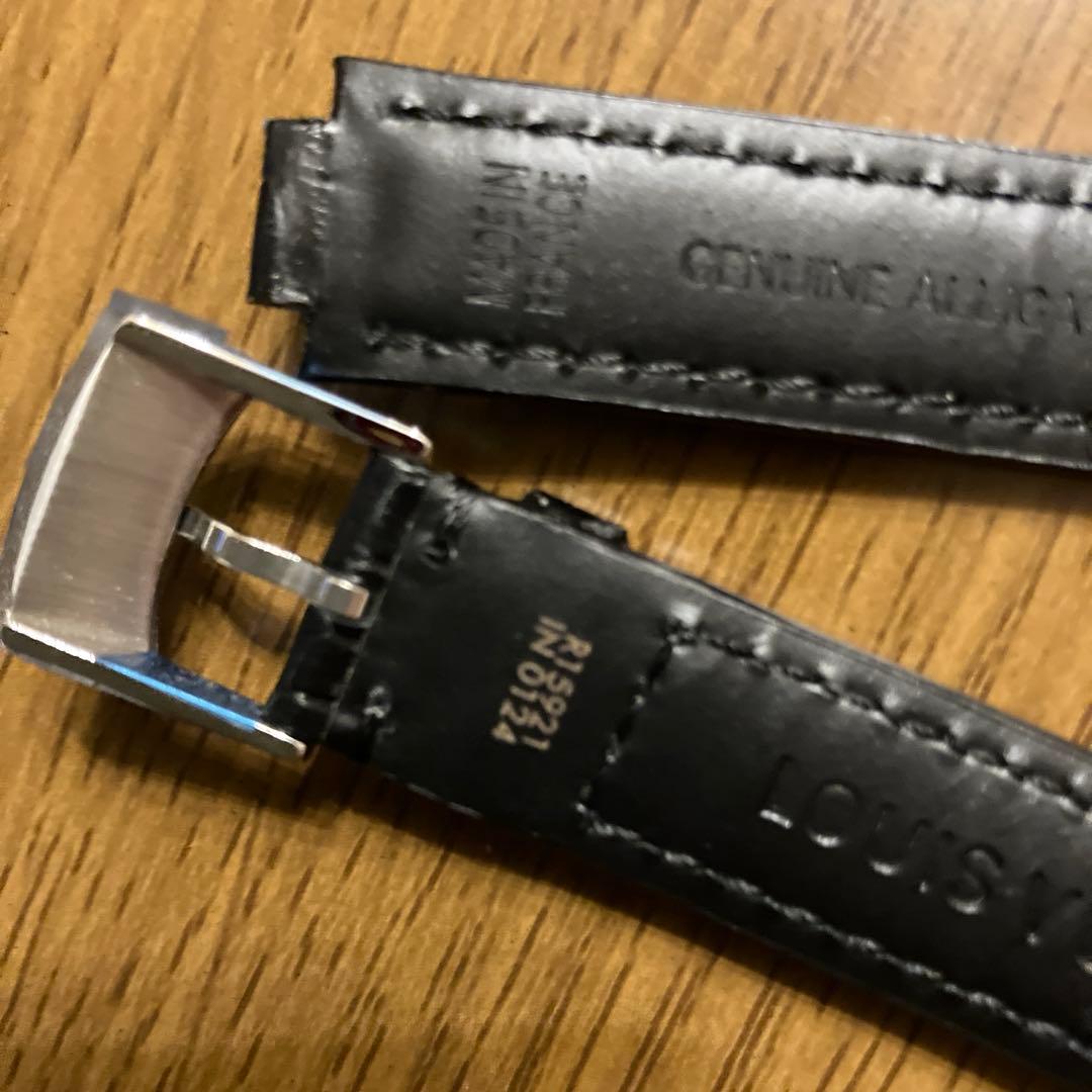 新品未使用　LOUIS VUITTON レザーベルト 本革 アリゲーター 黒