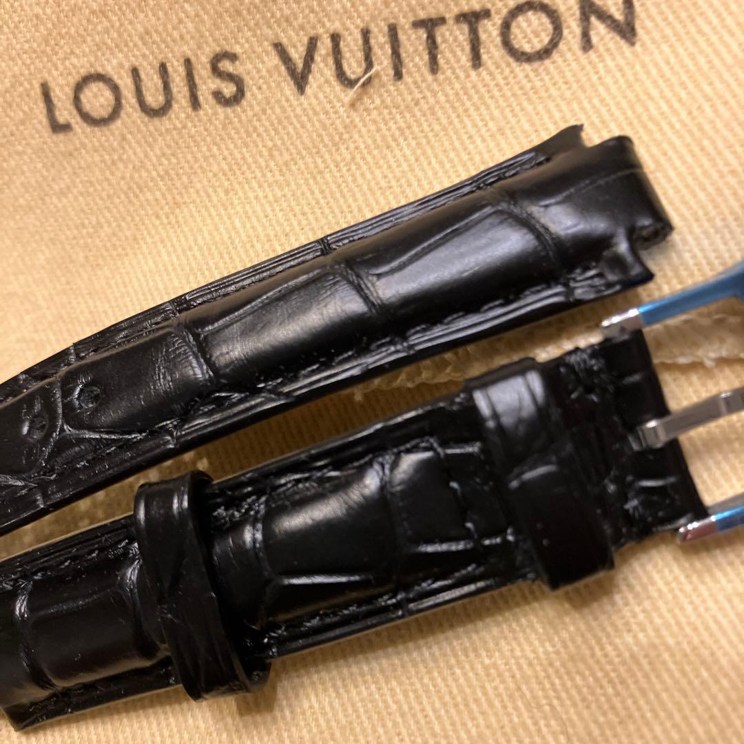 新品未使用　LOUIS VUITTON レザーベルト 本革 アリゲーター 黒
