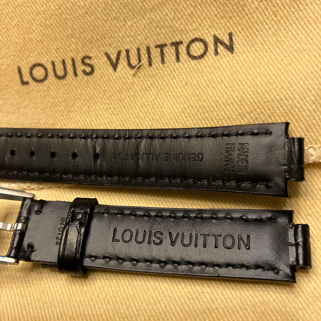 新品未使用　LOUIS VUITTON レザーベルト 本革 アリゲーター 黒