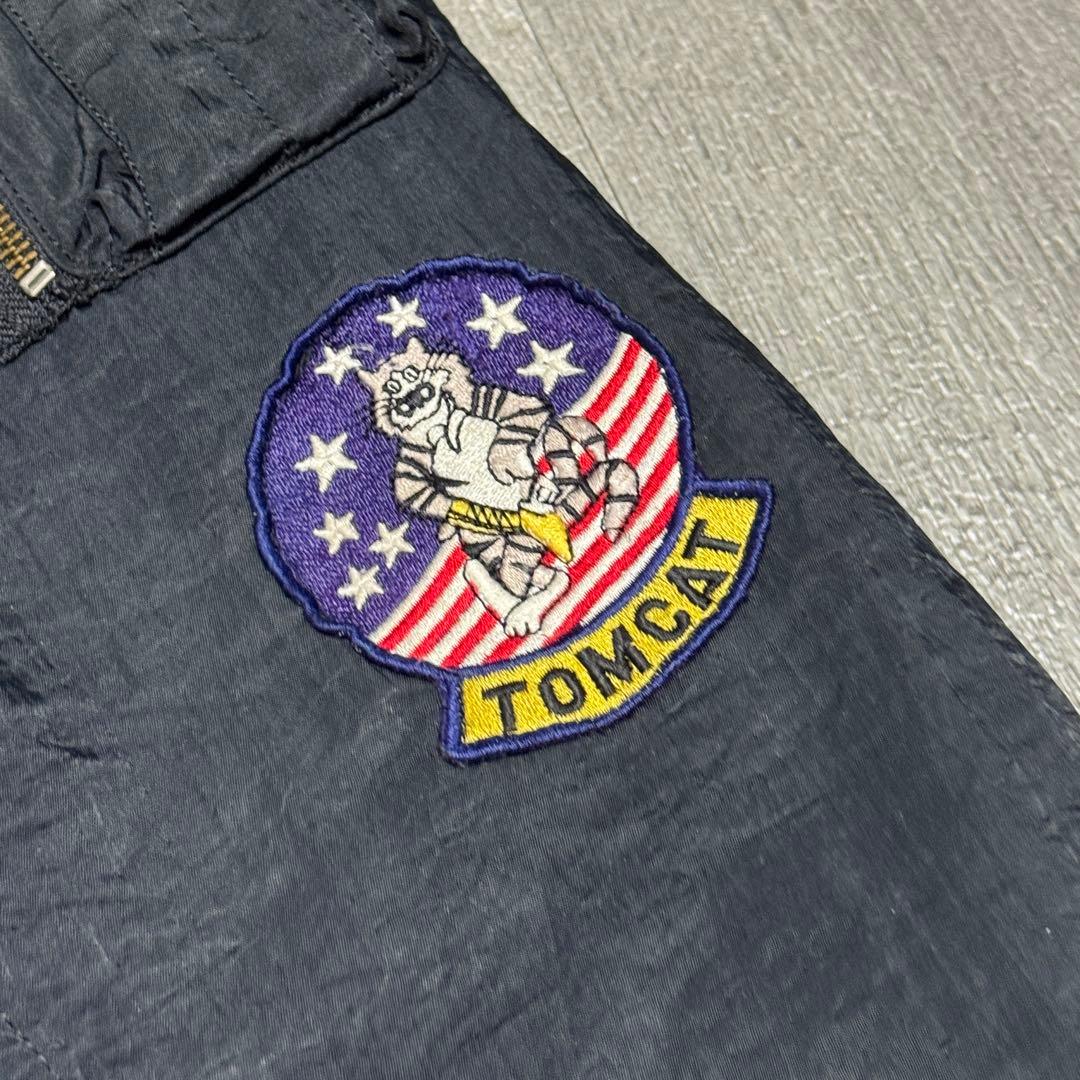 80s 90s vintage フライトジャケット パラシュートナイロン 短丈