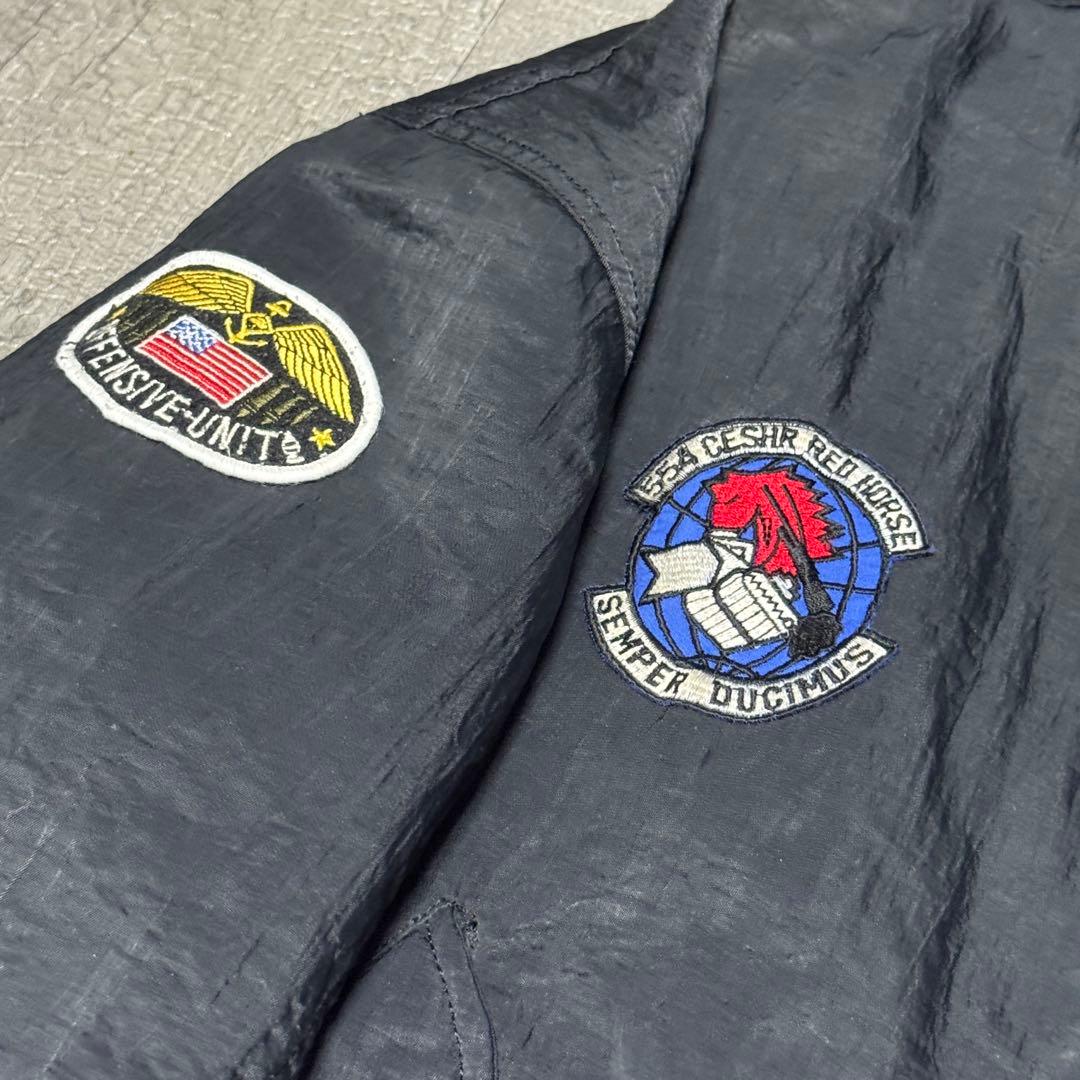 80s 90s vintage フライトジャケット パラシュートナイロン 短丈