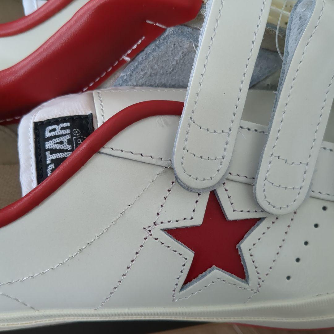 ジロー様　ALL STAR ホワイト/レッド スニーカー ベルクロ　27cm