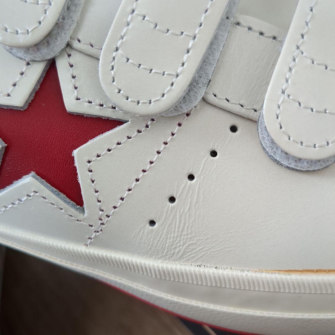 ジロー様　ALL STAR ホワイト/レッド スニーカー ベルクロ　27cm