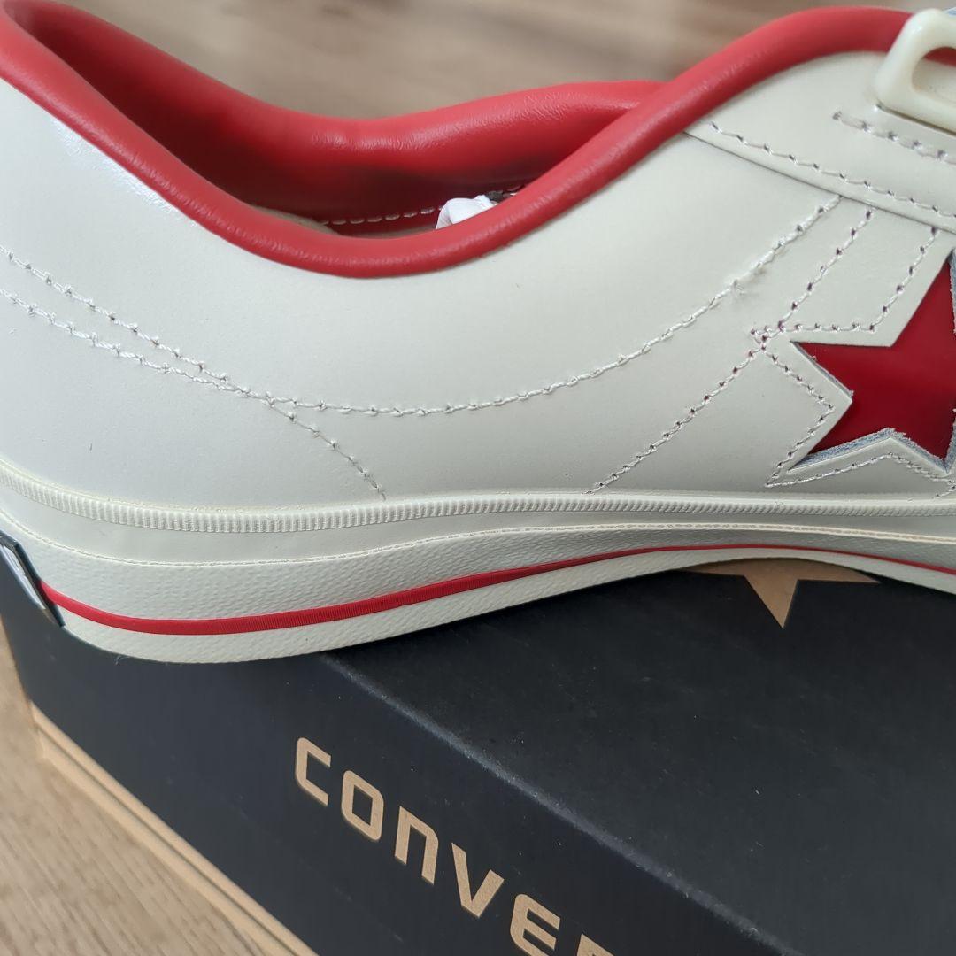 ジロー様　ALL STAR ホワイト/レッド スニーカー ベルクロ　27cm