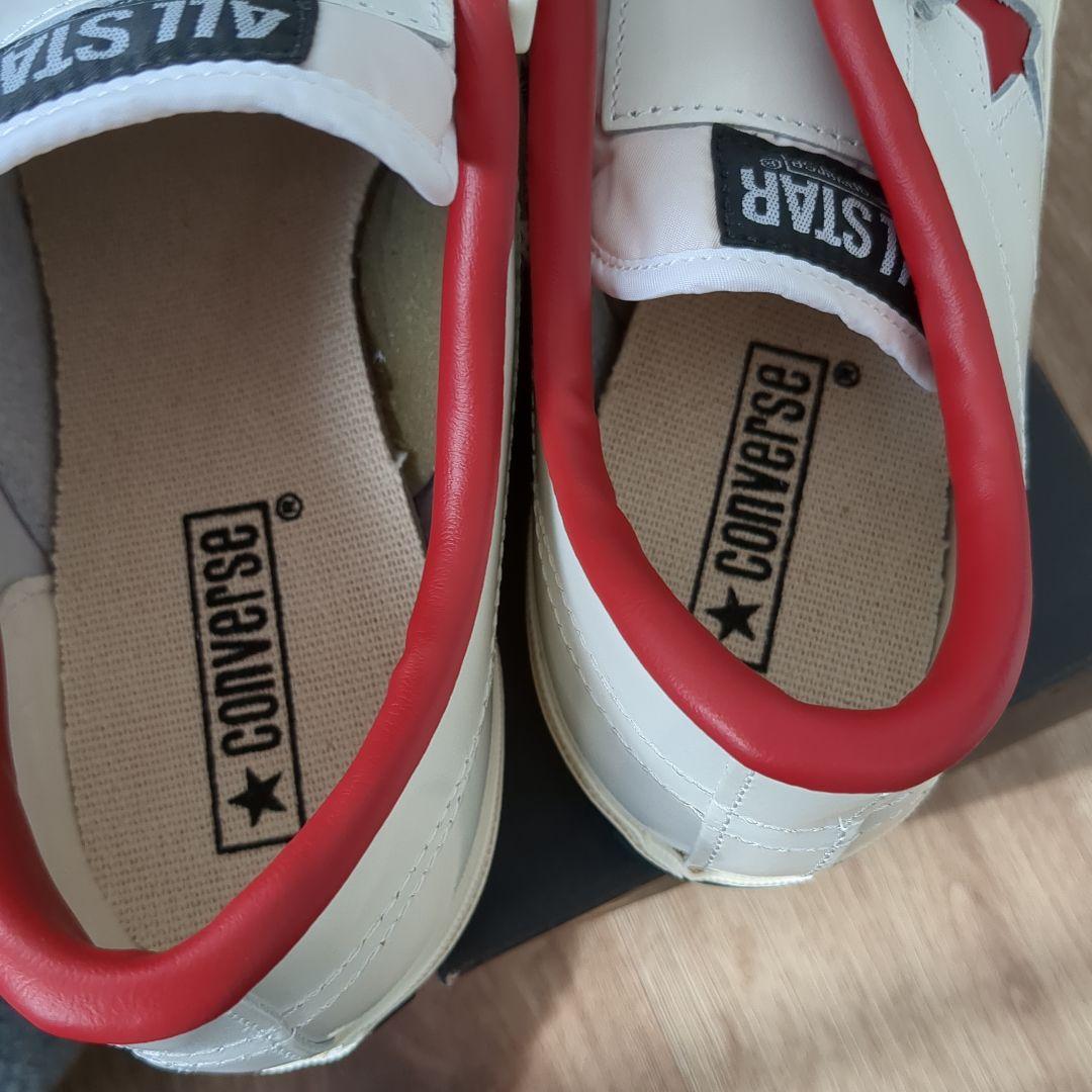 ジロー様　ALL STAR ホワイト/レッド スニーカー ベルクロ　27cm