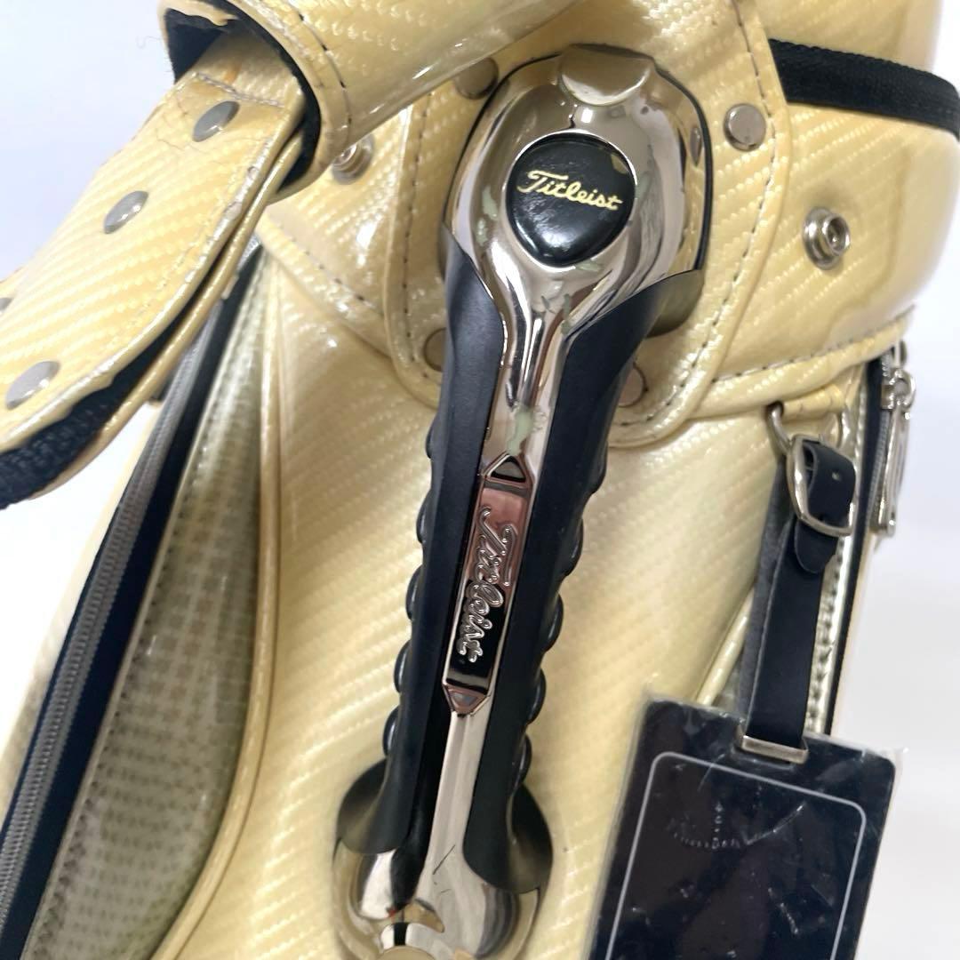 【格安出品】タイトリスト カート型 大型 キャディバッグ ベージュ フード付き