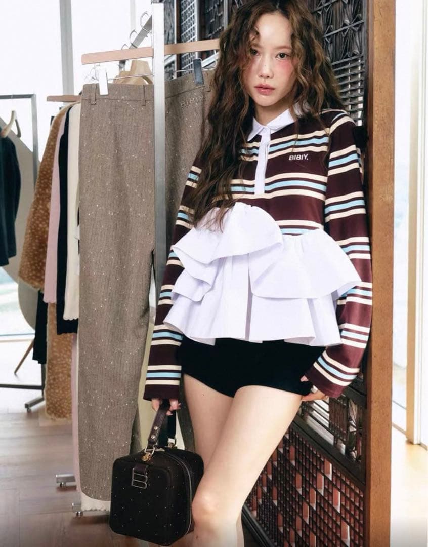 Bibiy. LOLA PEPURAMU POLO BROWN ビビィ