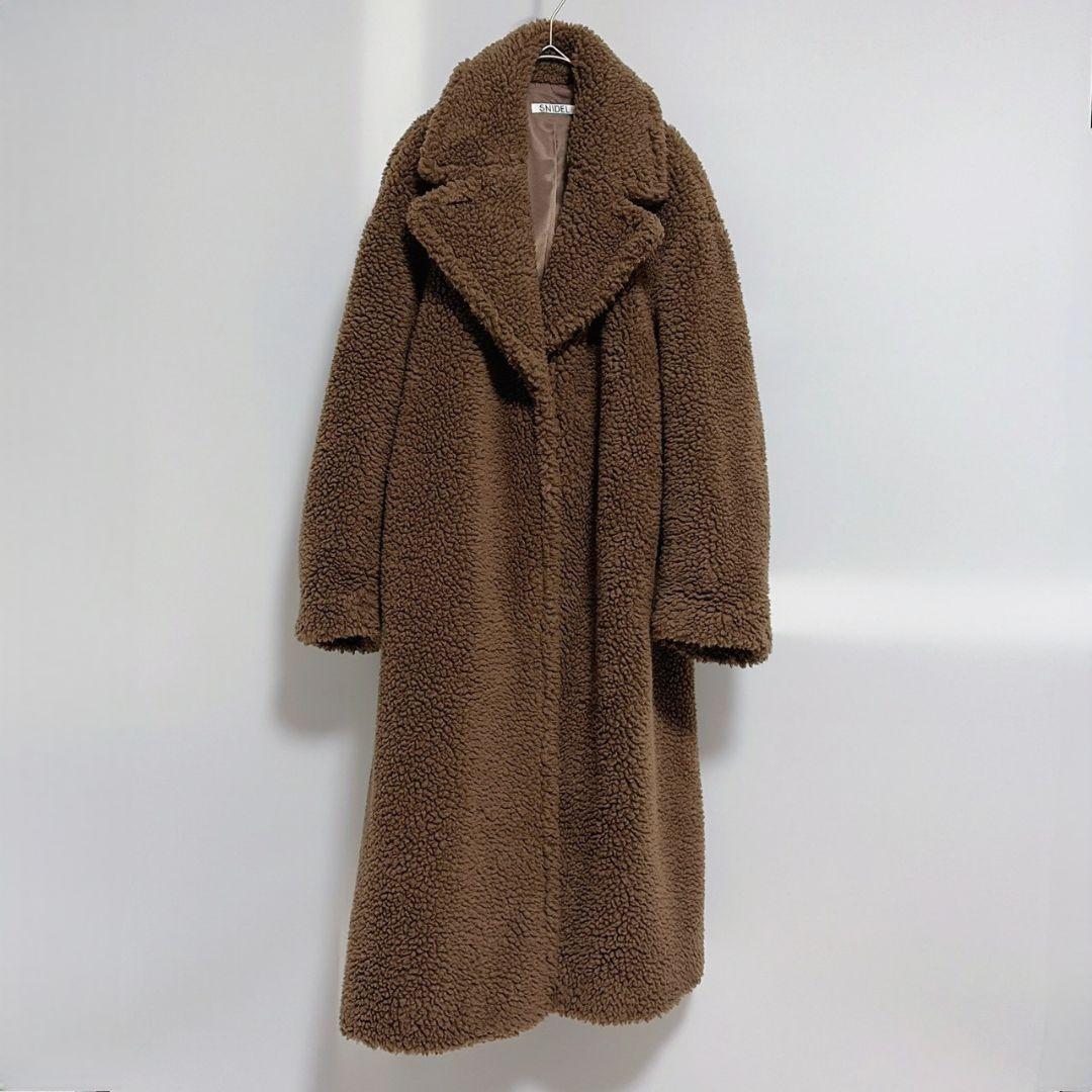 スナイデル ファーライク ボア コート テディベアコート ボアロングコート