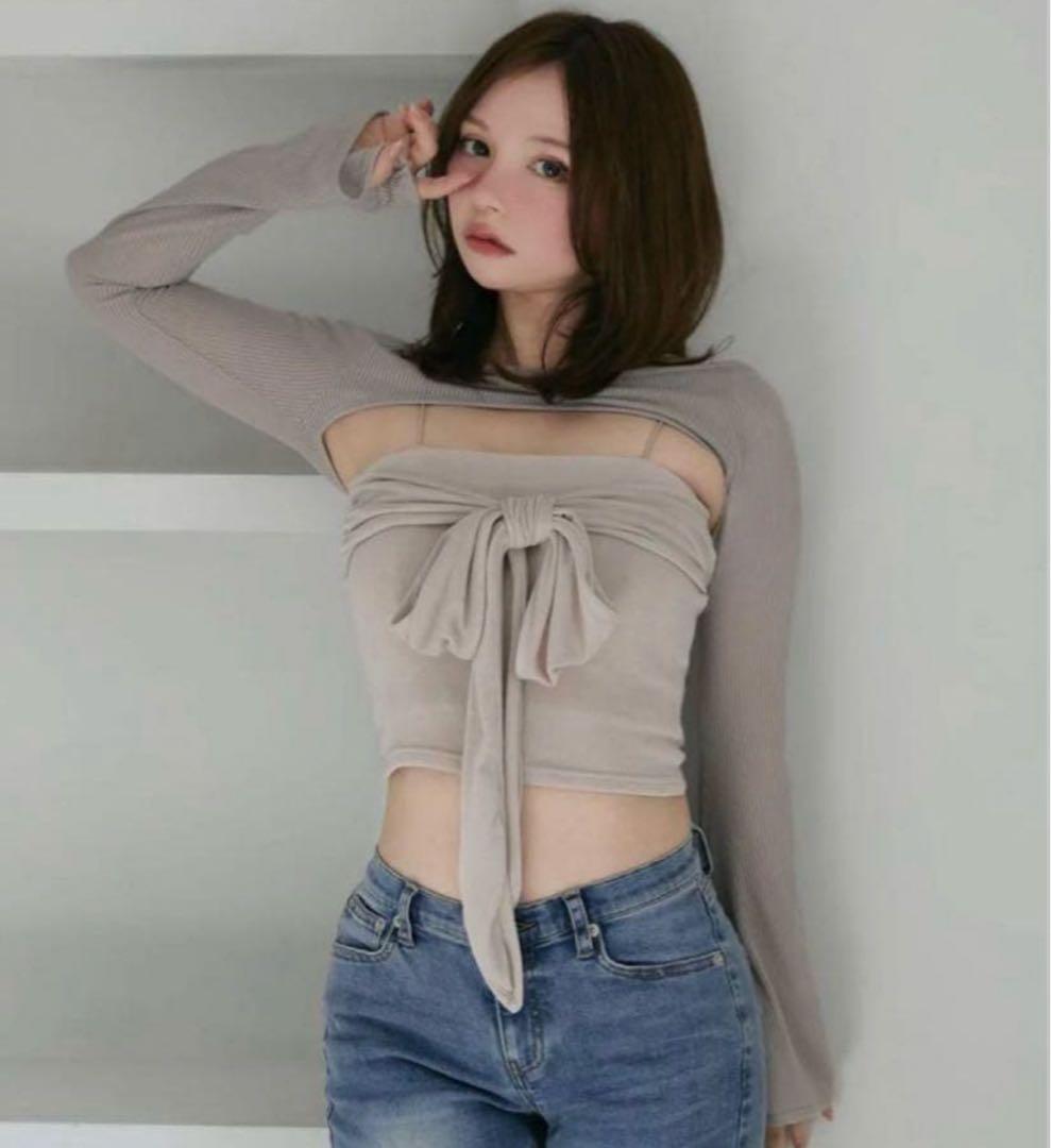 トップス andmary Shayla ribbon tops