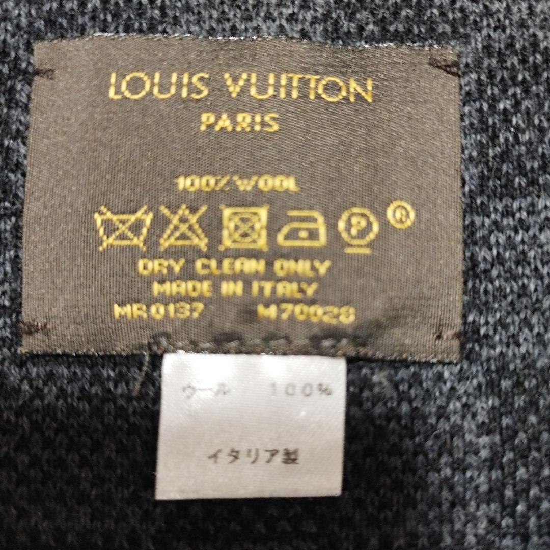 LOUIS VUITTONルイヴィトン マフラー ダミエ ウール100%