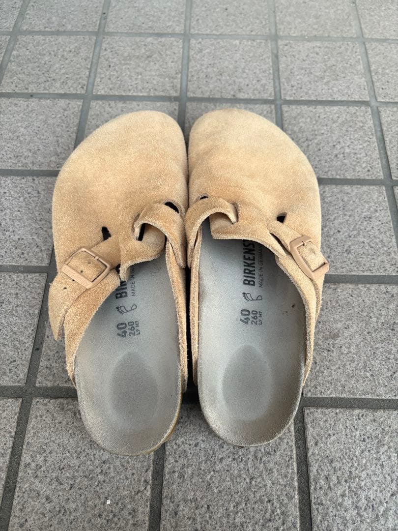 Birkenstock boston ベージュ サンダル 40