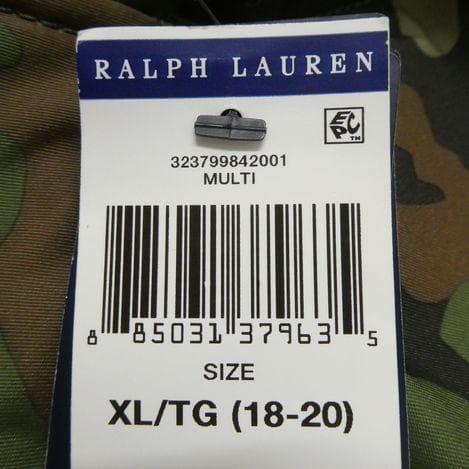 ポロ ラルフローレン ファートリム ダウンジャケット 170cm 迷彩