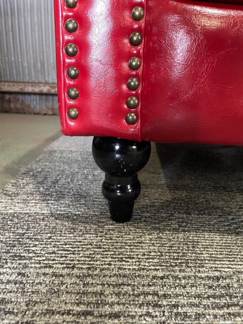 【パオパオ】チェスターフィールド 2人掛けソファ