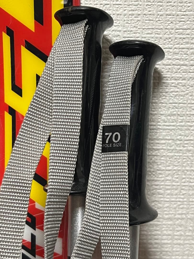 カービングスキーセット 80センチ赤黒 ブーツサイズ17.5