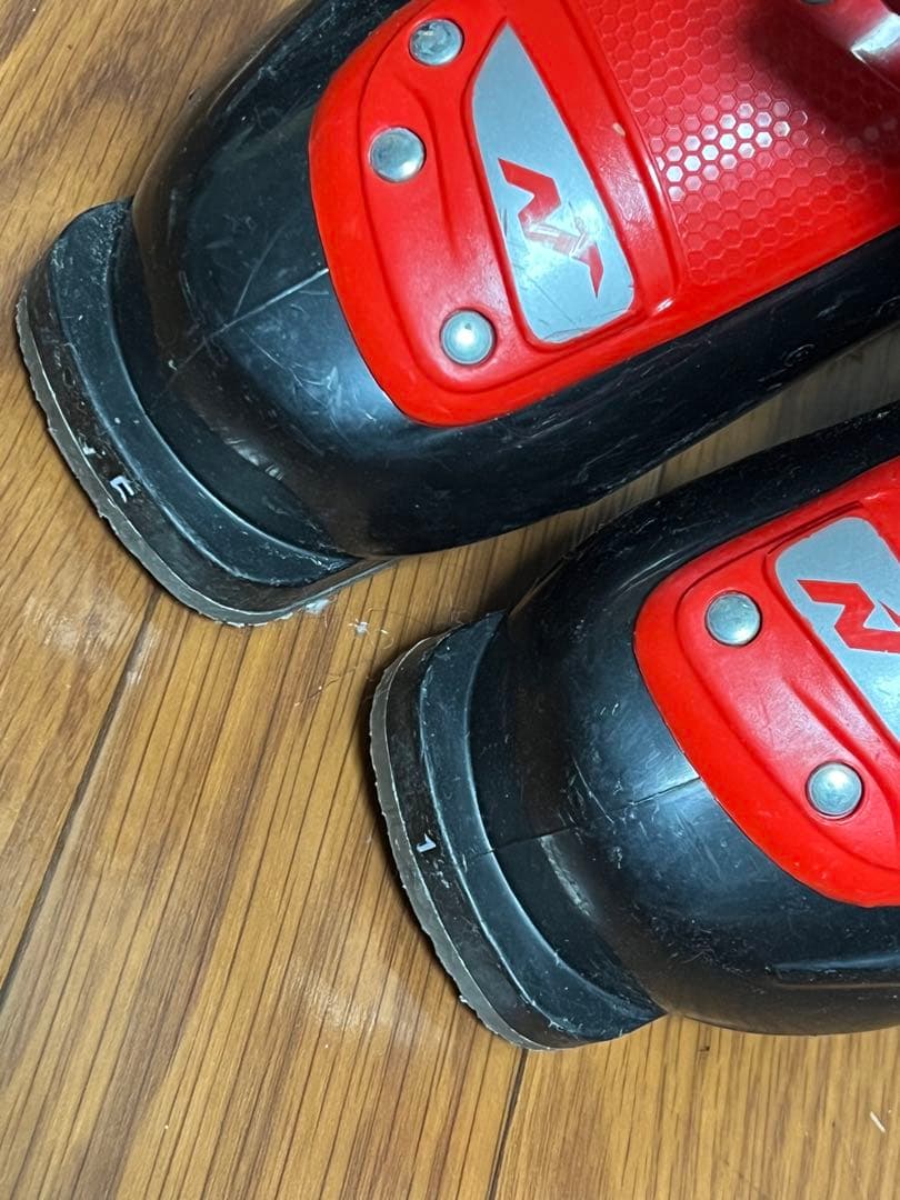 カービングスキーセット 80センチ赤黒 ブーツサイズ17.5
