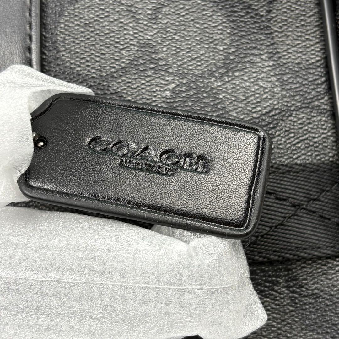 【COACH】 タグ有り ボストン バッグ ショルダーストラップ付き ブラック