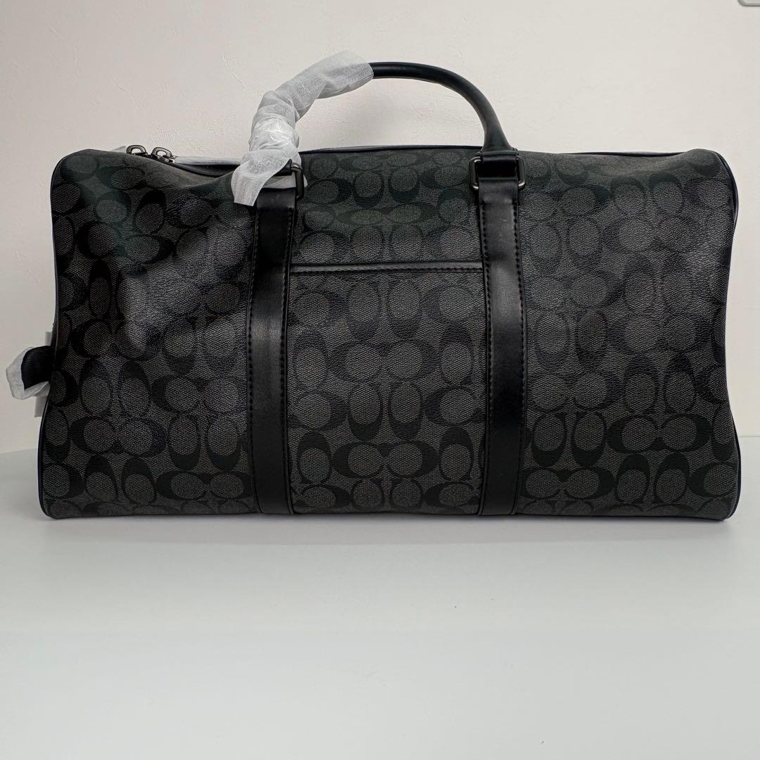 【COACH】 タグ有り ボストン バッグ ショルダーストラップ付き ブラック