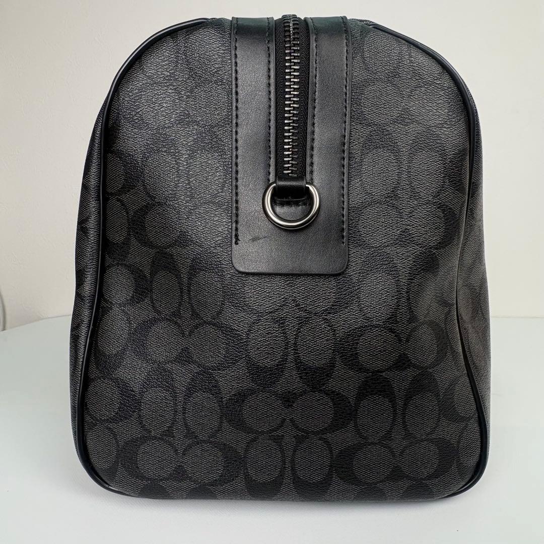 【COACH】 タグ有り ボストン バッグ ショルダーストラップ付き ブラック