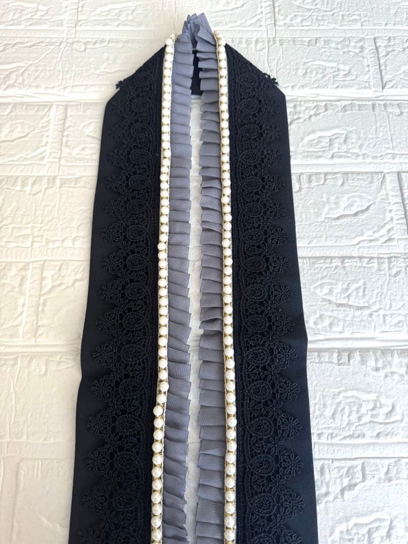 成人式　振袖　フルセット　パールフリル重ね衿　レース半衿　ファー飾り　コサージュ