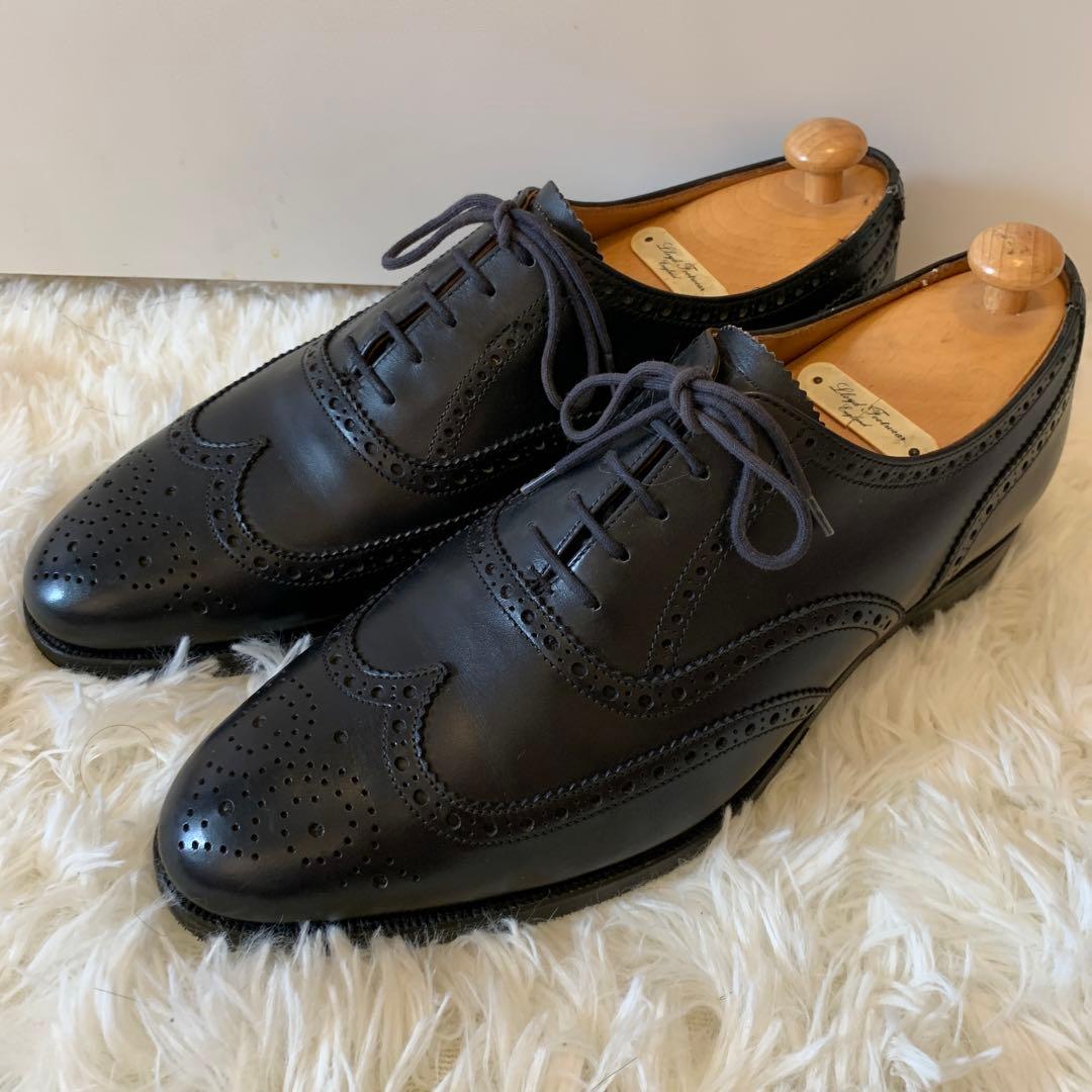 純正シューツリー付★マスターロイド　ダウニングDowning UK8.5E黒