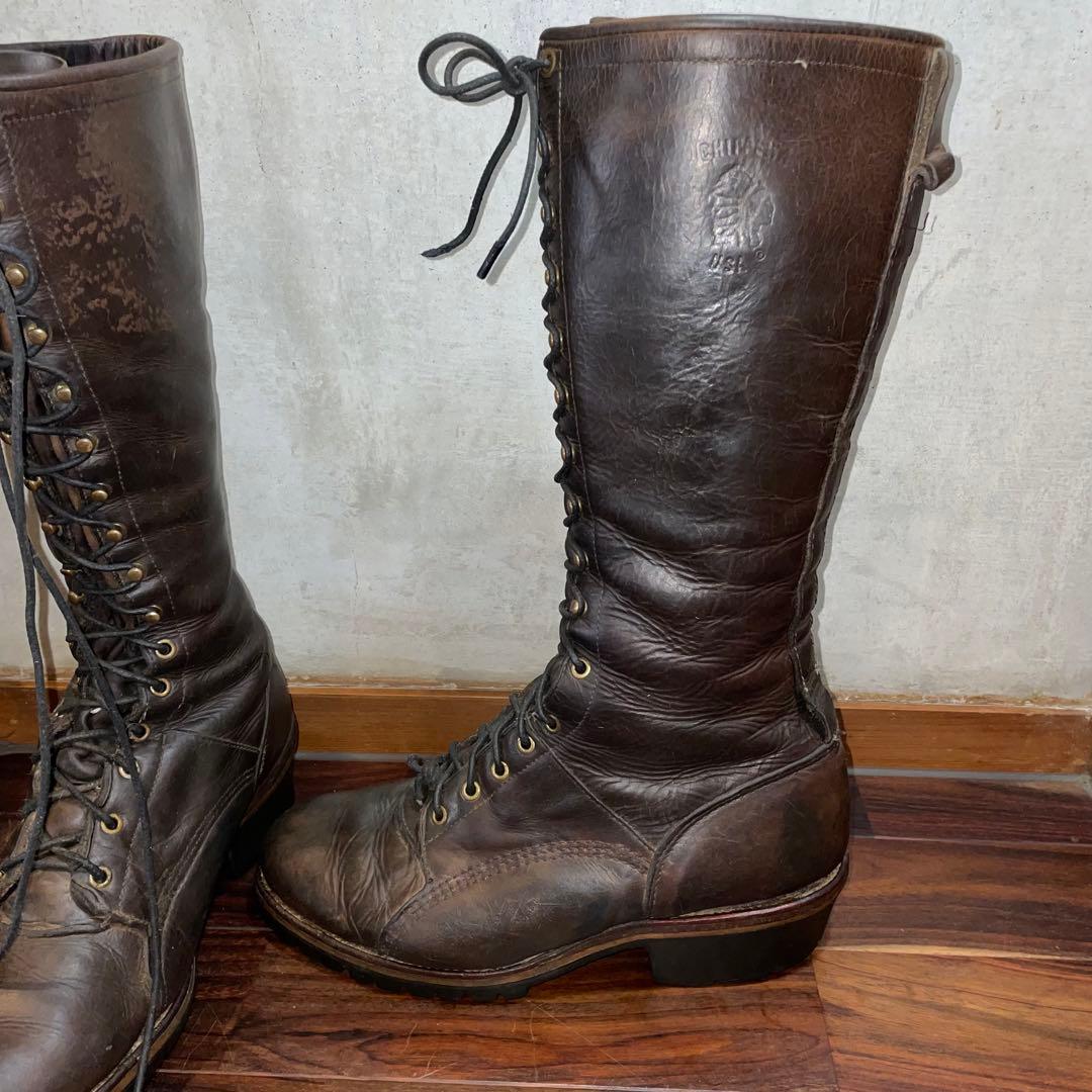 チペワ　ロガーブーツ　ワークブーツ バイク