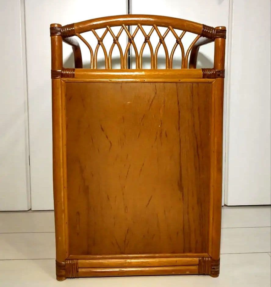 飴色家具 ラタン チェスト　飾り棚　藤　昭和レトロ　ジャパンビンテージ　引出し