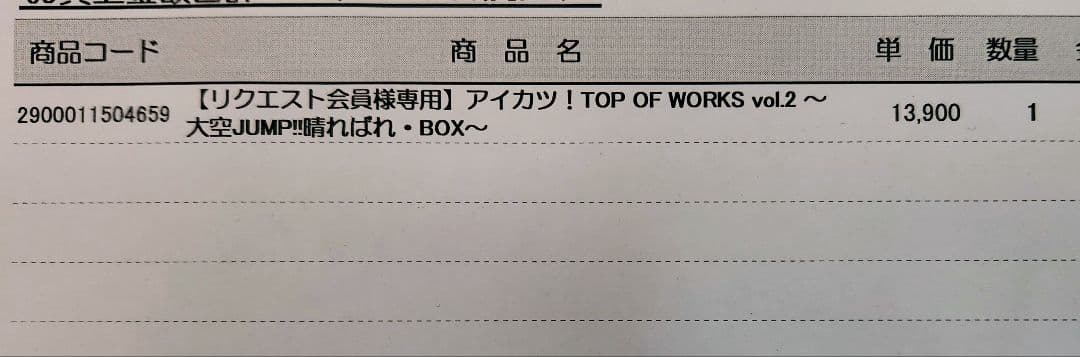 【未開封】アイカツ！TOP OF WORKS Vol2