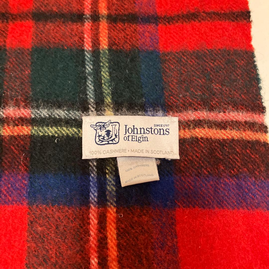 Johnstons of Elgin カシミヤ マフラー