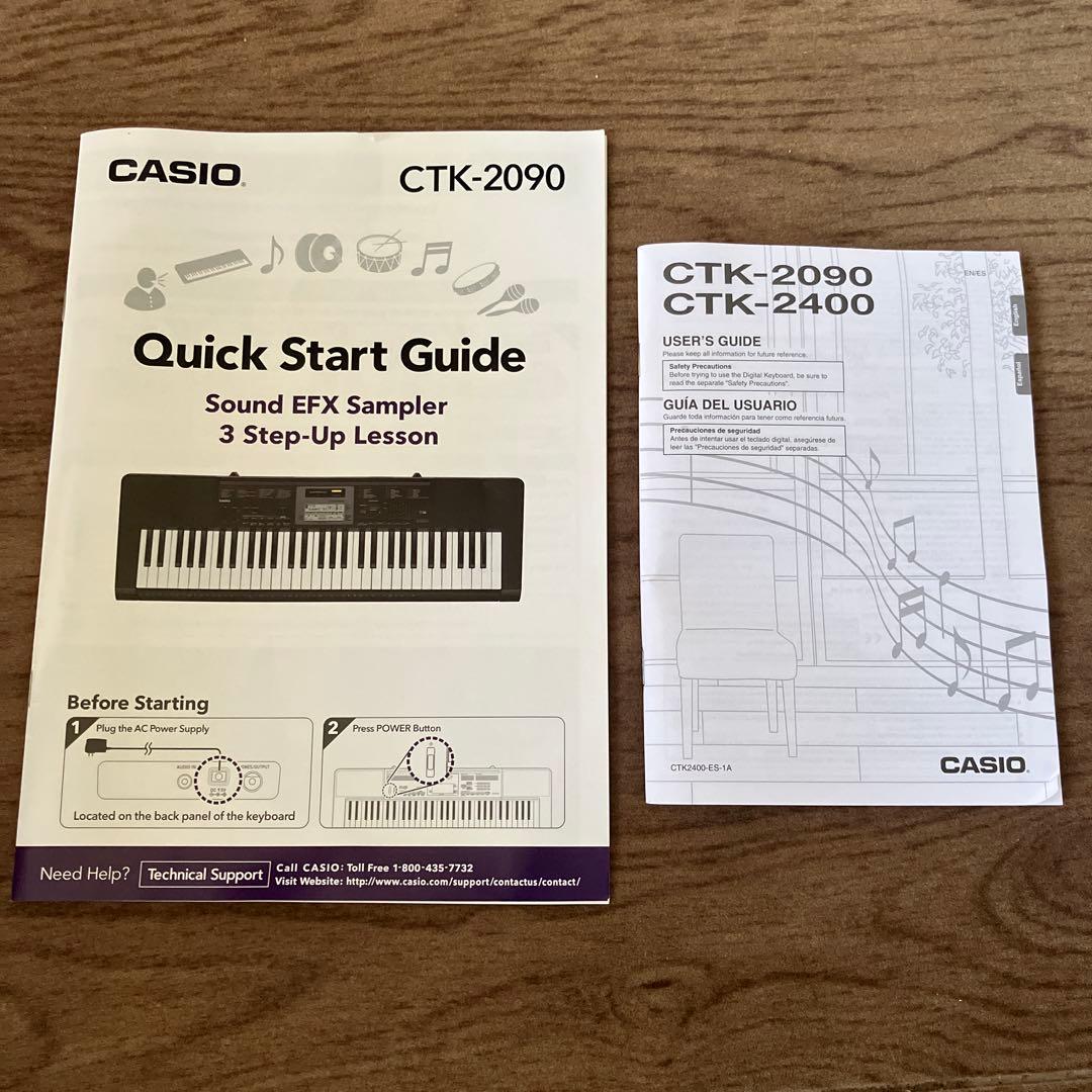 電子キーボード　CASIO 61鍵　スタンド付き　箱・説明書有り